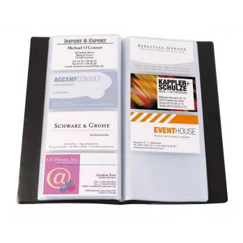 Portabiglietti da visita Sigel VZ172 plastica nero