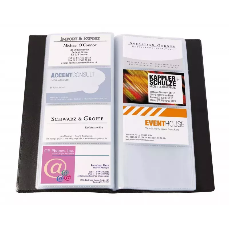 Portabiglietti da visita Sigel VZ172 plastica nero