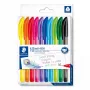 Penna a sfera retrattile con clip Staedtler Ball 4320 multicolore 10 pezzi