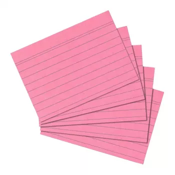 Scheda per schedario Herlitz 10835890 rosa 100 pezzi