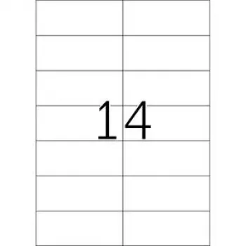 Etichette rimovibili HERMA 5081 A4 105x42,3 mm bianco 350 pz.