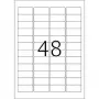 Etichette inkjet HERMA A4 45,7x21,2 mm bianco carta opaca 1200 pz.