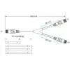 Goobay 95286 cavo adattatore TAE, 2x RJ45 a RJ45 (8P8C) / TAE-F, 3 m, nero/grigio