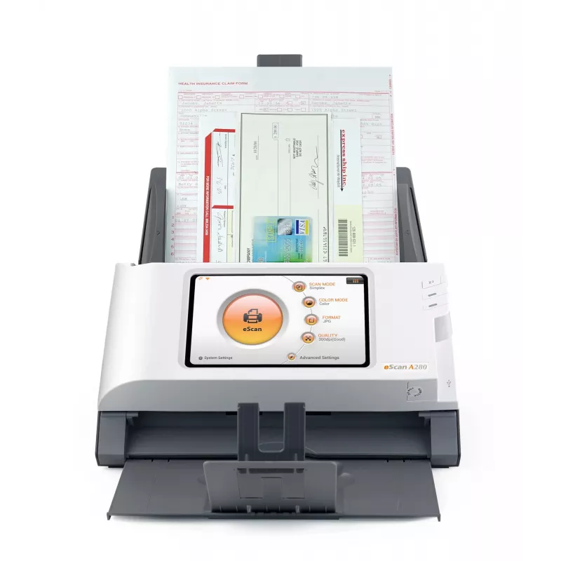 Scanner ADF Plustek eScan A280 Essential 600 x 600 DPI A4 nero, bianco