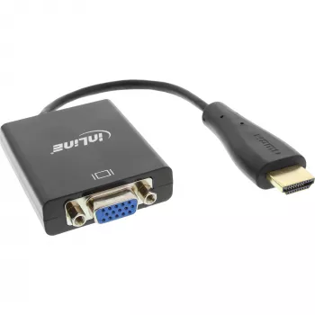 Convertitore InLine HDMI su VGA con ingresso audio uscita HDMI VGA e audio stereo