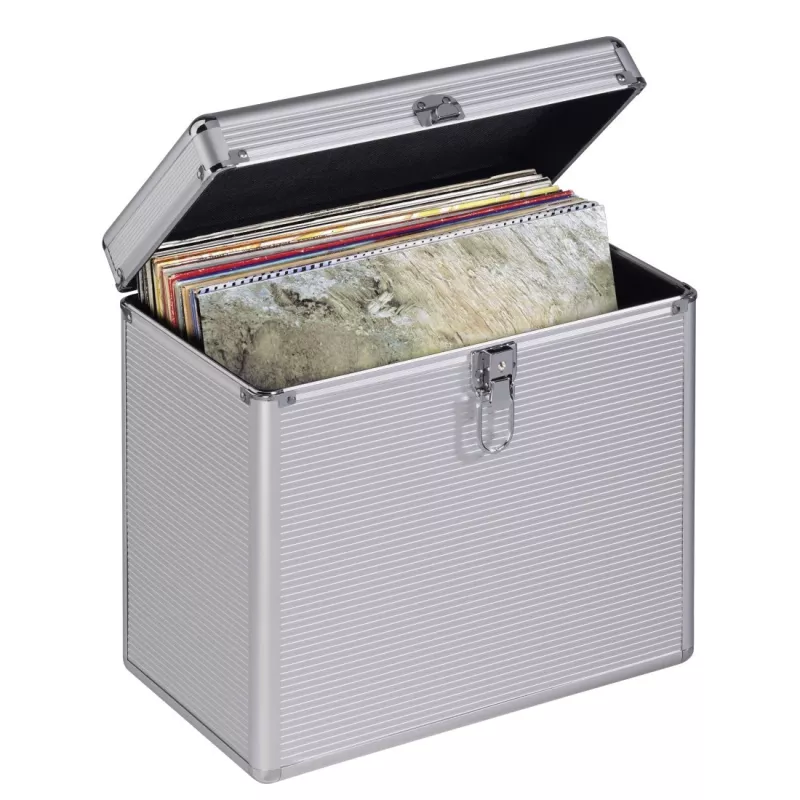 Hama 00181435 Valigetta portadischetti Microgroove valigetta per dischi vinile argento