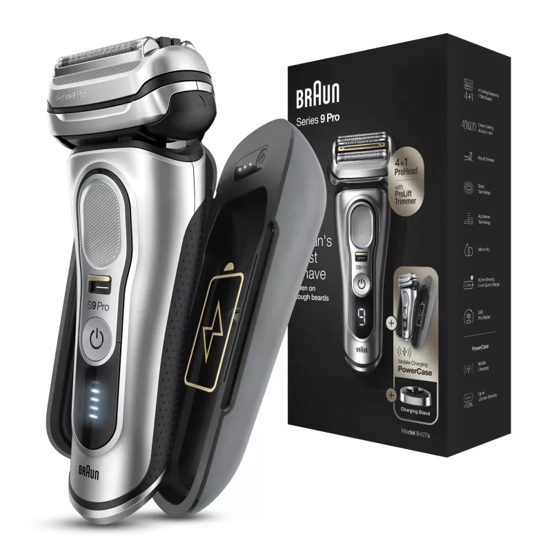 Braun Series 9 Pro 81744531 rasoio uomo rasoio a lamina trimmer argento