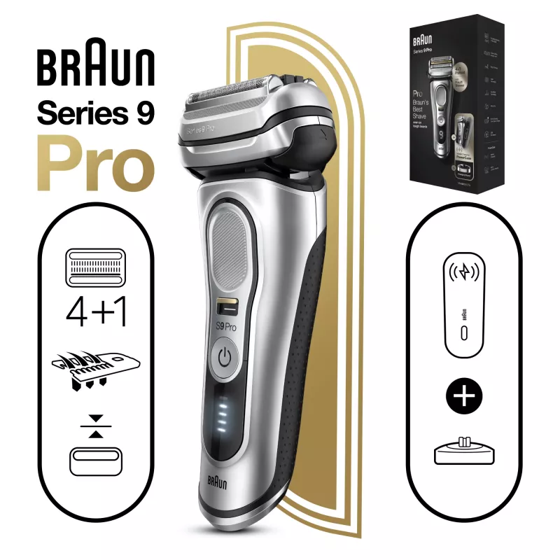 Braun Series 9 Pro 81744531 rasoio uomo rasoio a lamina trimmer argento