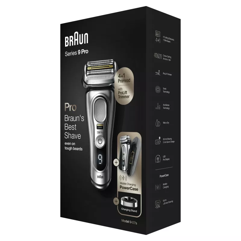 Braun Series 9 Pro 81744531 rasoio uomo rasoio a lamina trimmer argento