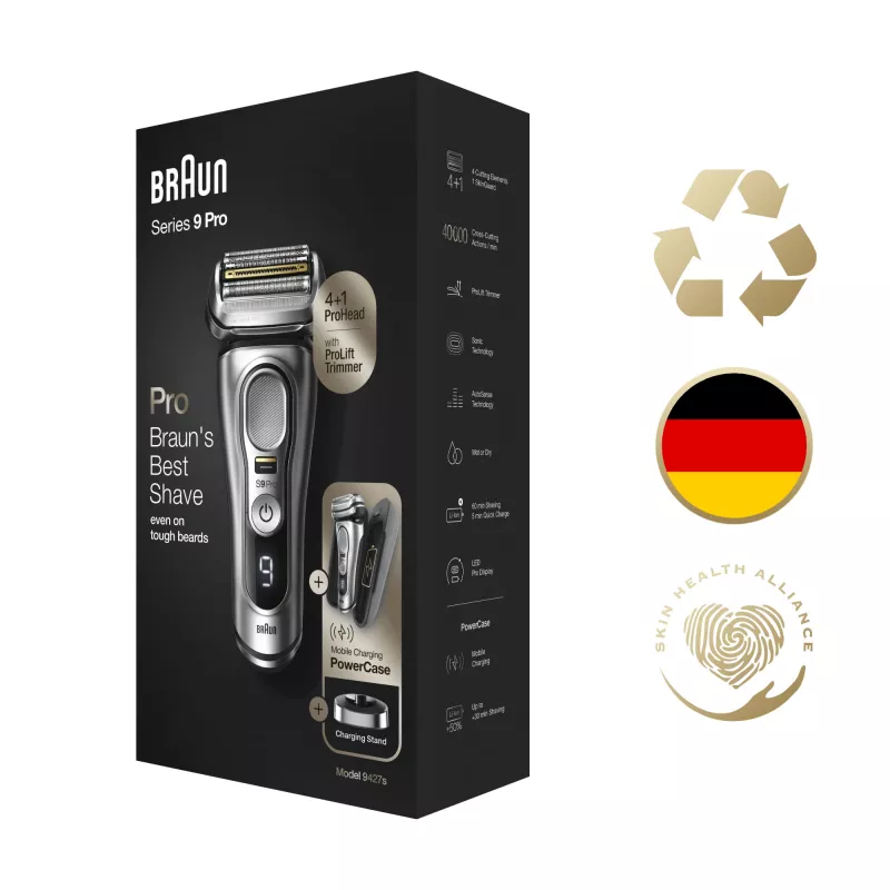 Braun Series 9 Pro 81744531 rasoio uomo rasoio a lamina trimmer argento
