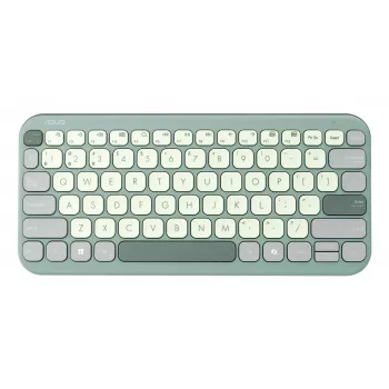 Tastiera Bluetooth wireless 75% ASUS Marshmallow KW100 — layout QWERTZ, switch a forbice, verde, per la casa
