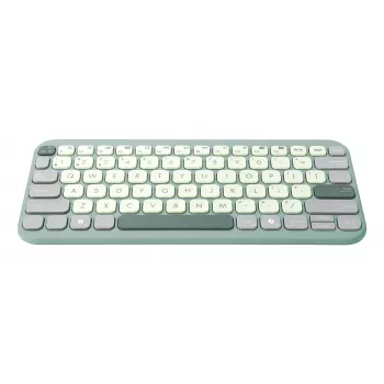 Tastiera Bluetooth wireless 75% ASUS Marshmallow KW100 — layout QWERTZ, switch a forbice, verde, per la casa