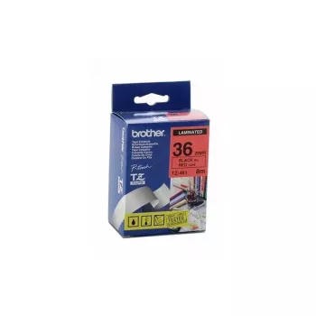 Nastro per etichettatrice Brother TZ-461 nero su rosso