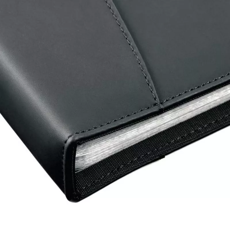 Rexel Soft Touch Smooth A4 libro espositore 24 tasche nero, nero, 24 tasche, A4, 530 g, 237 mm, 324 mm