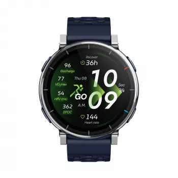 Smartwatch Amazfit W2558GL2N — 1,32 pollici (3,35 cm) AMOLED 466×466 px, GPS, 365 mAh, cinturino in silicone (blu)