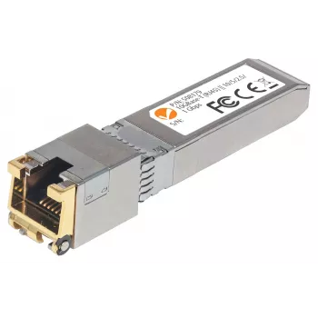 Intellinet modulo ricetrasmettitore, 10 Gigabit rame SFP+, porta 10GBase-T (RJ45), 30 m, velocità di trasferimento dati fino a 10 Gbit/s con cablaggio Cat6a, Ethernet, fibra ottica, conforme MSA, equivalente a Cisco MA-SFP-10G-T, tre anni di garanzia