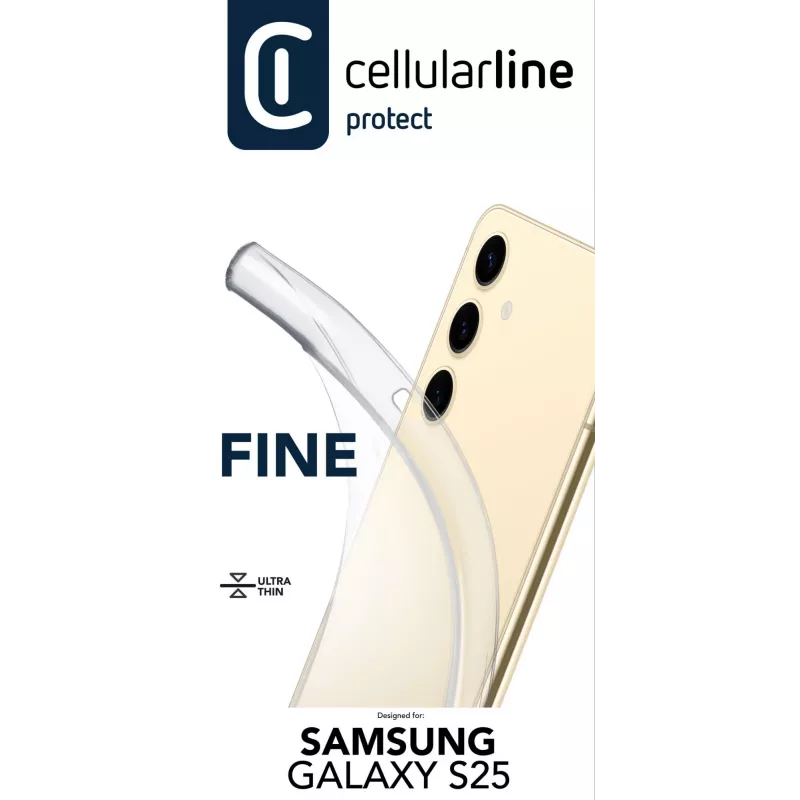 Cellularline Fine - Galaxy S25, custodia, Samsung, Galaxy S25, 16,1 cm (6,36