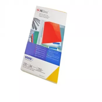 GBC cartelle rilegabili HiGloss A4 250 g/m², A4, cartoncino, nero, lucido, 250 g/m², 100 pz.