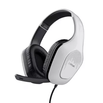 Trust GXT 415PS ZIROX cuffie con filo head-band gaming nero, bianco