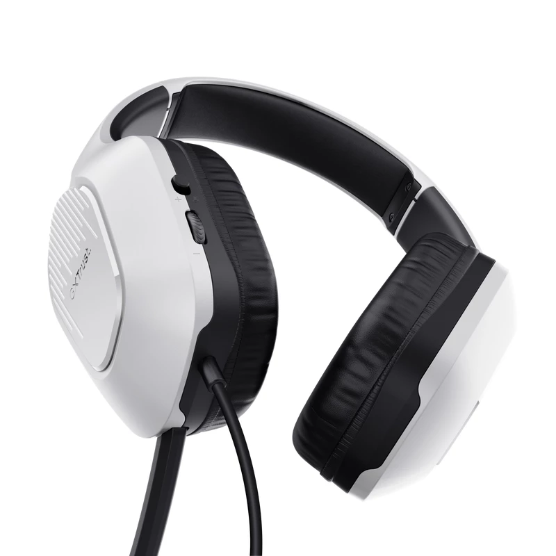 Trust GXT 415PS ZIROX cuffie con filo head-band gaming nero, bianco