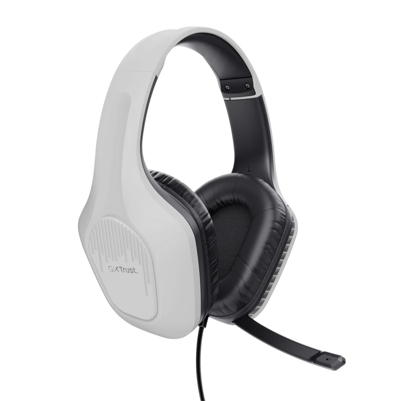Trust GXT 415PS ZIROX cuffie con filo head-band gaming nero, bianco