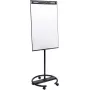 Lavagna a fogli mobili con base rotonda Legamaster SKETCH EASY – acciaio, 5 ruote, 720×600 mm