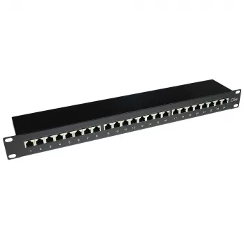 ACT patch panel CAT5E schermato 24 porte con copertura