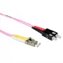ACT 1 metro LSZH multimode 50/125 OM4 cavo patch in fibra ottica duplex con connettori LC e SC
