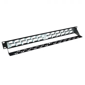 ACT patch panel 24 porte keystone jack 45 gradi senza connettori