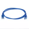 Cavo patch slimline datacenter ACT blu 10 metri LSZH U/UTP CAT6 con connettori RJ45 snagless