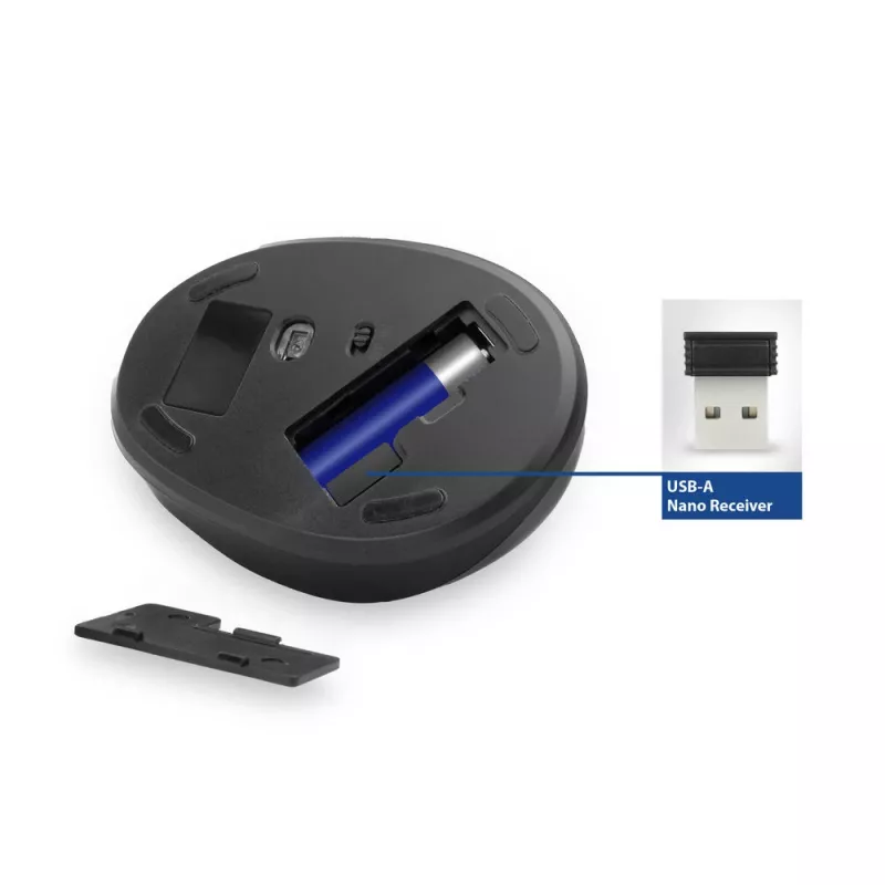 Mouse ACT ergonomico wireless 1600 DPI RF senza fili