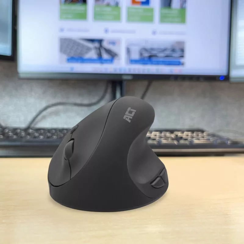 Mouse ACT ergonomico wireless 1600 DPI RF senza fili