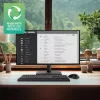 Set tastiera e mouse wireless ACT (Qwerty), click silenzioso, ecologico, in materiali riciclati