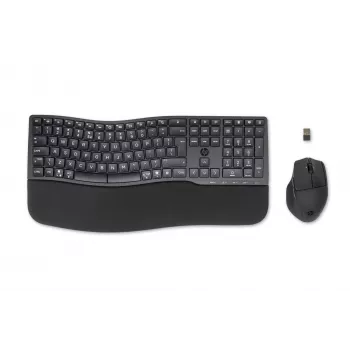 HP 680 Comfort set tastiera e mouse dual-mode, full-size (100%), wireless, RF Wireless + Bluetooth, QWERTY, nero, mouse incluso
