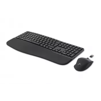 HP 680 Comfort set tastiera e mouse dual-mode, full-size (100%), wireless, RF Wireless + Bluetooth, QWERTY, nero, mouse incluso