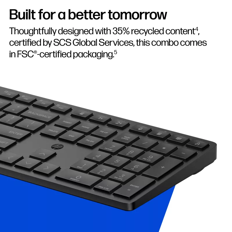 HP 490C Multi-Device Dual-Mode Combo tastiera e mouse, QWERTY