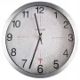Unilux Orologio da parete radiocontrollato per esterni, 355 mm, argento, resistente alle intemperie