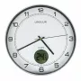 Orologio da parete/da tavolo Unilux 400094592 — al quarzo, rotondo argento metallizzato, Ø 30 cm, batteria AA/AAA