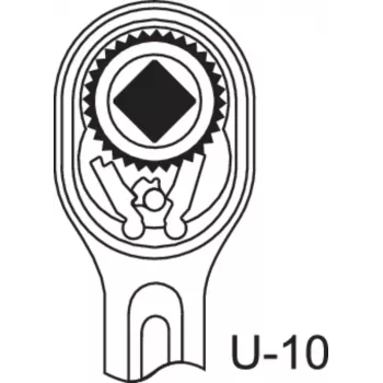 GEDORE 6142700 Cricchetto reversibile in alluminio 1/2"