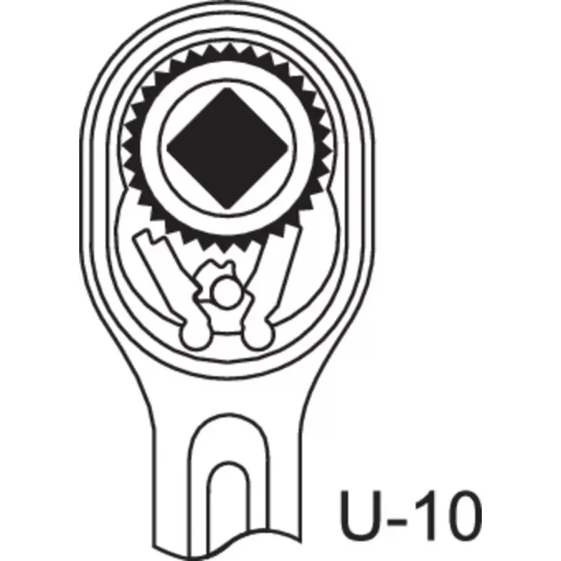 GEDORE 6142700 Cricchetto reversibile in alluminio 1/2"