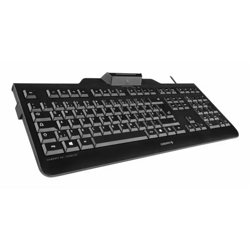 Cherry KC 1000 SC tastiera, inglese USA, USB, nero
