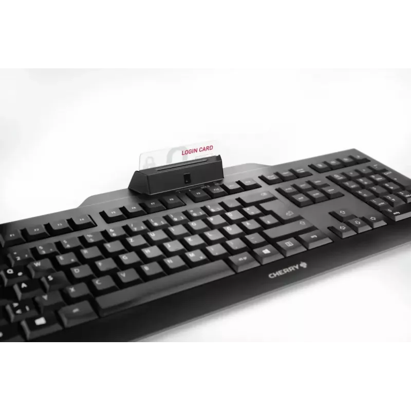 Cherry KC 1000 SC tastiera, inglese USA, USB, nero