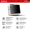 Displex PRIVACY SAFE filtro privacy rimovibile a 2 vie per laptop/notebook (senza cornice) 14
