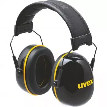 Occhiali di sicurezza Uvex K20 con archetto nero giallo edilizia