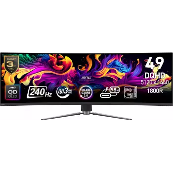 Monitor per computer MSI MPG 491CQPX QD-OLED 124,5 cm (49