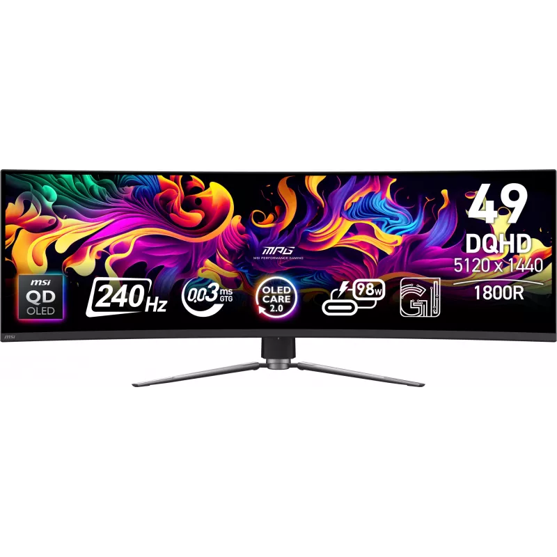 Monitor per computer MSI MPG 491CQPX QD-OLED 124,5 cm (49