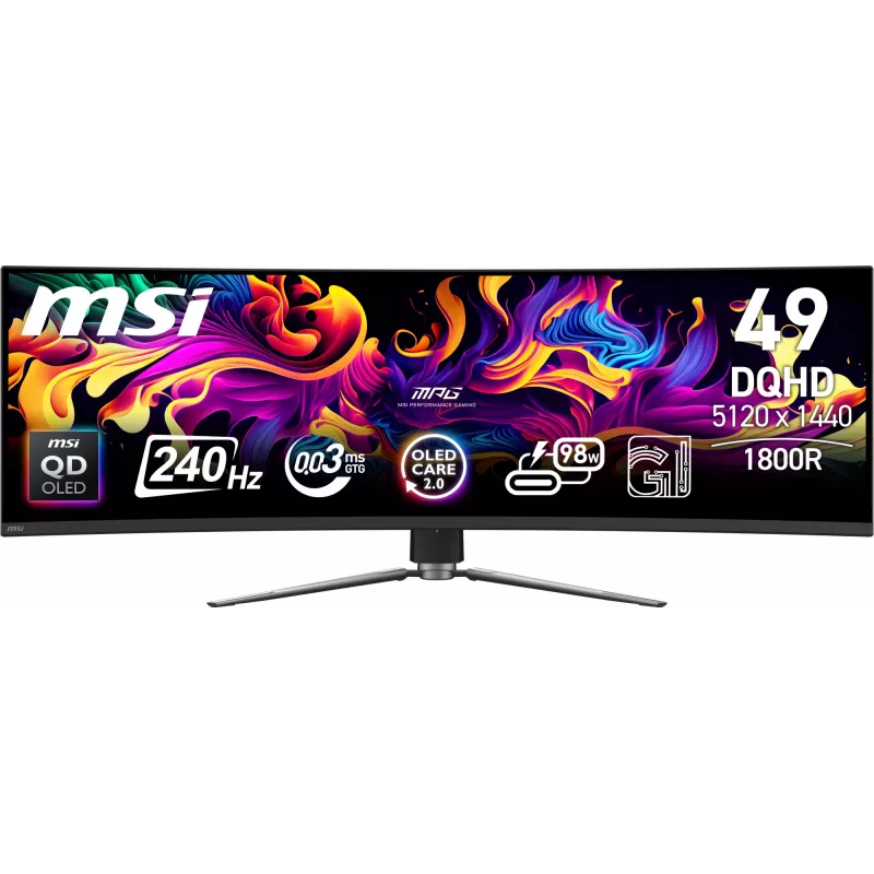 Monitor per computer MSI MPG 491CQPX QD-OLED 124,5 cm (49