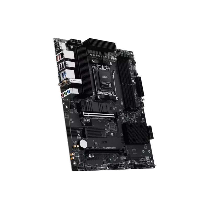 Scheda madre MSI PRO B850-S EVO WIFI — chipset AMD B850, socket AM5, ATX, DDR5, Wi‑Fi 7, 2,5GbE