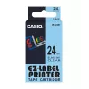 Nastro per etichette CASIO XR-24X1 — nero su trasparente, 24 mm × 8 m