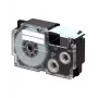 Nastro per etichette CASIO XR-24X1 — nero su trasparente, 24 mm × 8 m